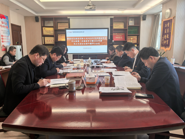 公司召開(kāi)黨委理論學(xué)習(xí)中心組集中學(xué)習(xí)暨2025年度民主生活會(huì)會(huì)前專題學(xué)習(xí)研討會(huì)議